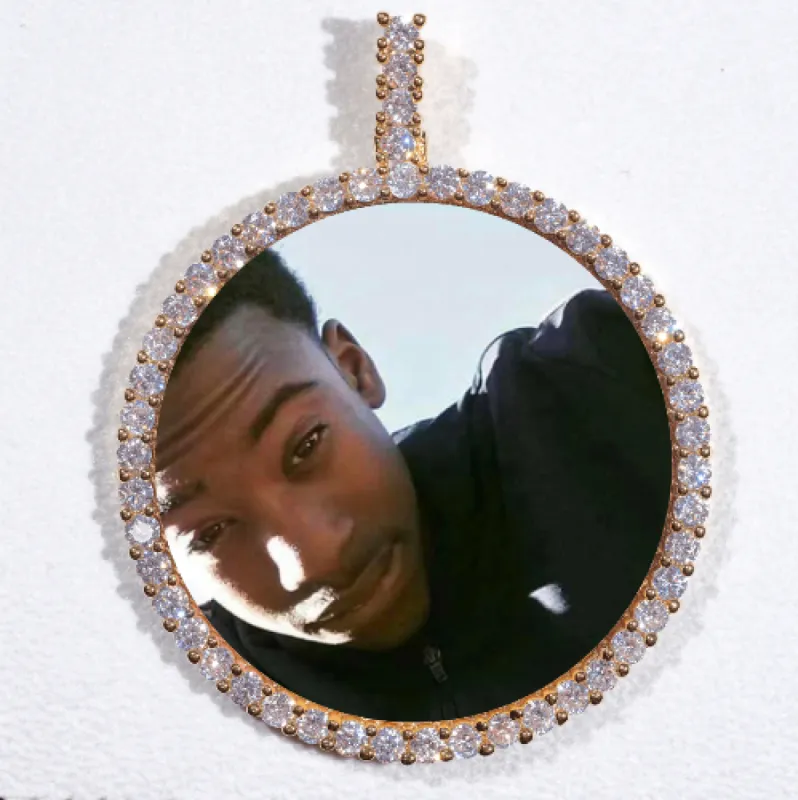 LARGE 3D CIRCLE CUSTOM PICTURE PENDANT sold by The GUU Shop