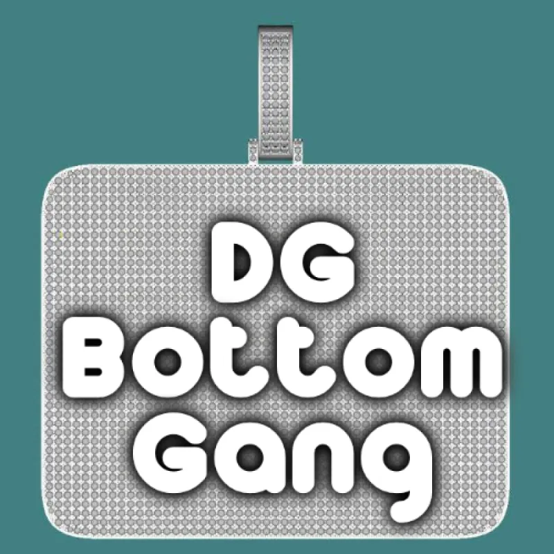 CUSTOM LETTER NECKLACE 3D BIG SQUARE sold by The GUU Shop