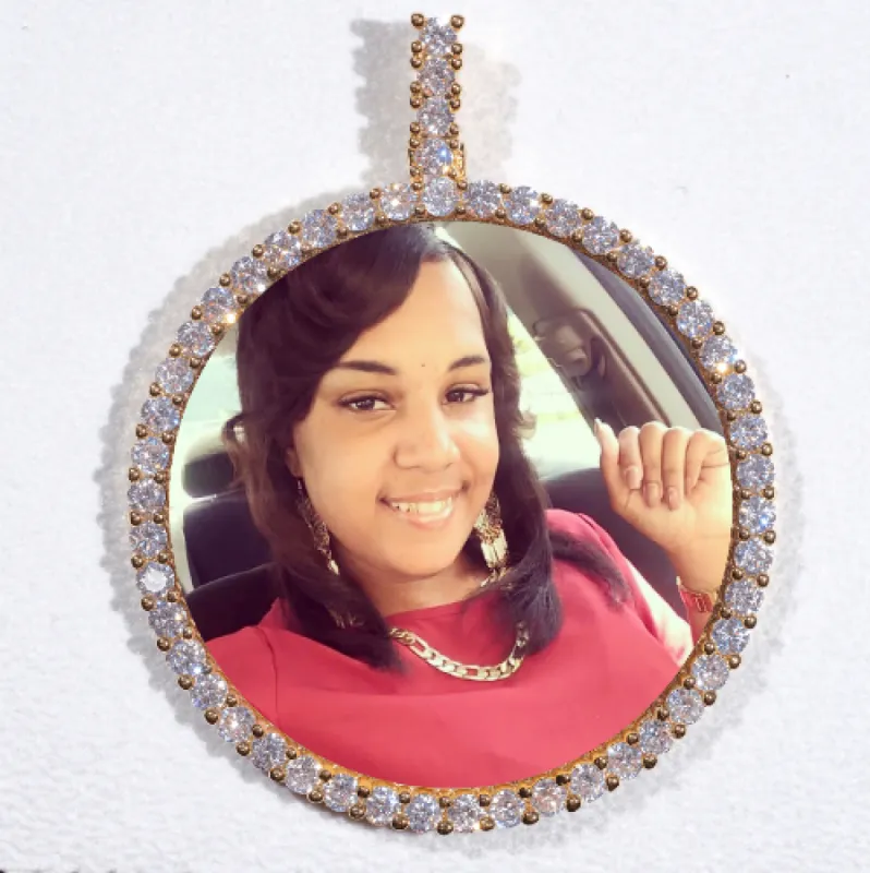 LARGE 3D CIRCLE CUSTOM PICTURE PENDANT sold by The GUU Shop