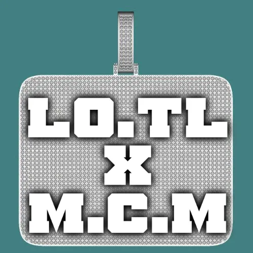 CUSTOM LETTER NECKLACE 3D BIG SQUARE sold by The GUU Shop