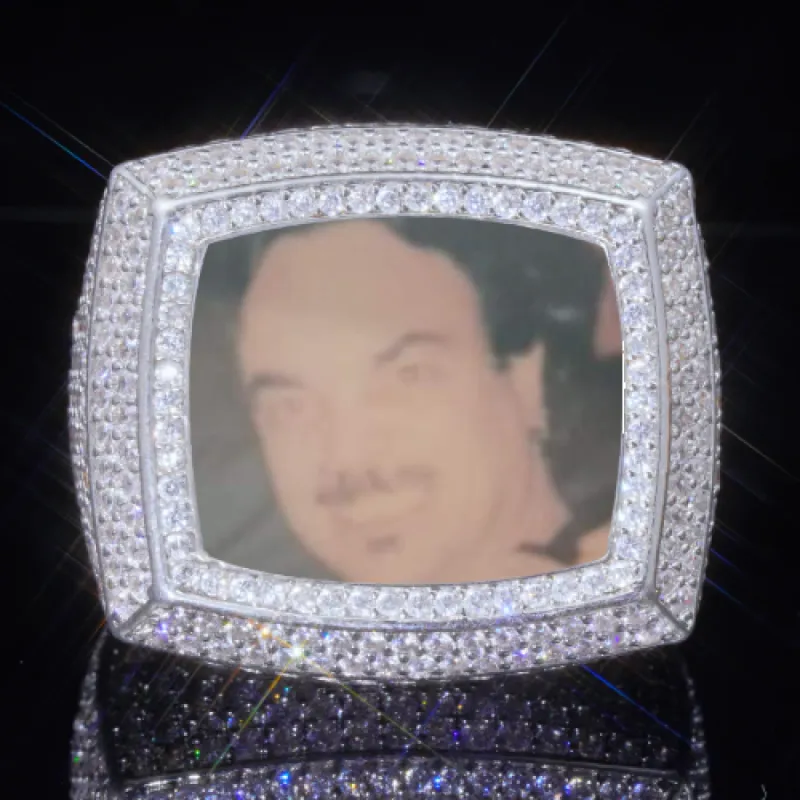 3D CUSTOM PICTURE ICED RING sold by The GUU Shop