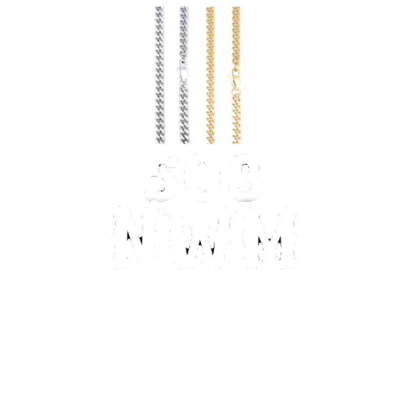 Custom Letters Freibeuter Font Necklace sold by The GUU Shop