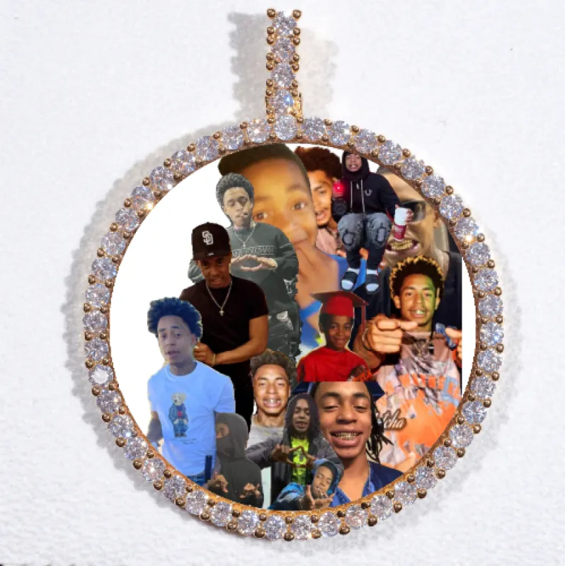 LARGE 3D CIRCLE CUSTOM PICTURE PENDANT sold by The GUU Shop