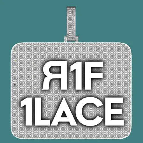 CUSTOM LETTER NECKLACE 3D BIG SQUARE sold by The GUU Shop