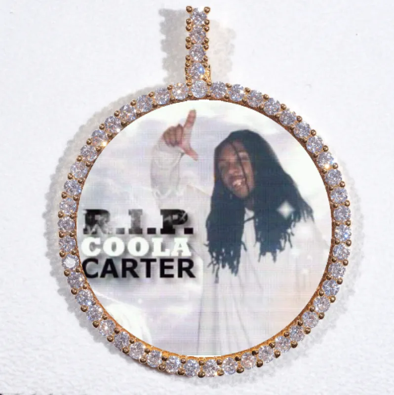 LARGE 3D CIRCLE CUSTOM PICTURE PENDANT sold by The GUU Shop