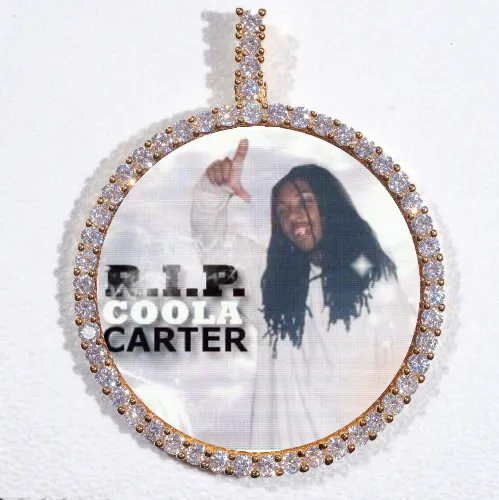 LARGE 3D CIRCLE CUSTOM PICTURE PENDANT sold by The GUU Shop