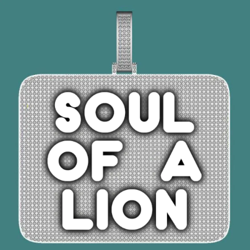 CUSTOM LETTER NECKLACE 3D BIG SQUARE sold by The GUU Shop