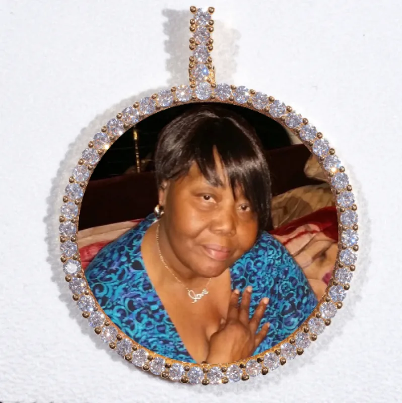 LARGE 3D CIRCLE CUSTOM PICTURE PENDANT sold by The GUU Shop