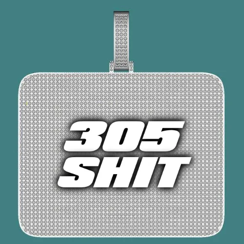 CUSTOM LETTER NECKLACE 3D BIG SQUARE sold by The GUU Shop