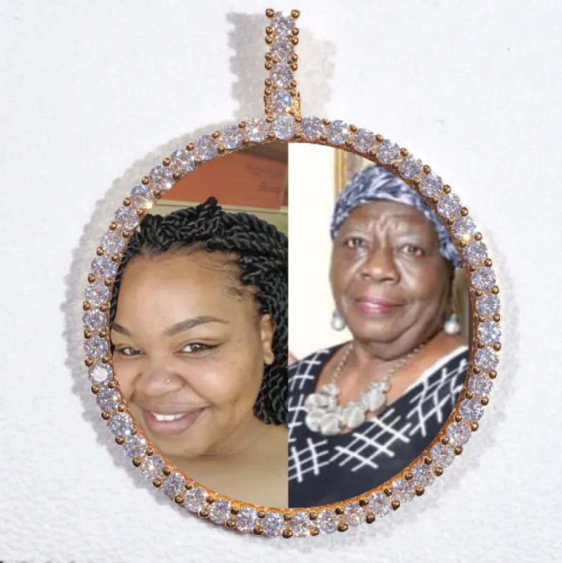 LARGE 3D CIRCLE CUSTOM PICTURE PENDANT sold by The GUU Shop