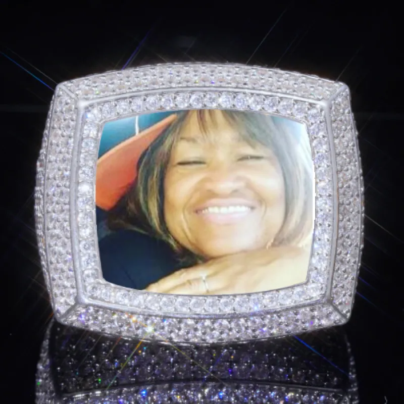 3D CUSTOM PICTURE ICED RING sold by The GUU Shop