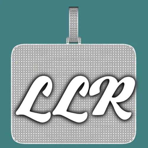 CUSTOM LETTER NECKLACE 3D BIG SQUARE sold by The GUU Shop