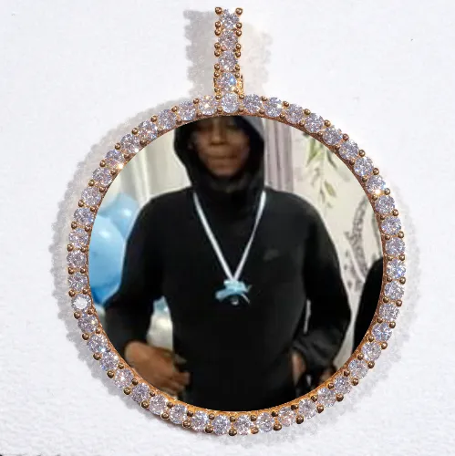 LARGE 3D CIRCLE CUSTOM PICTURE PENDANT sold by The GUU Shop