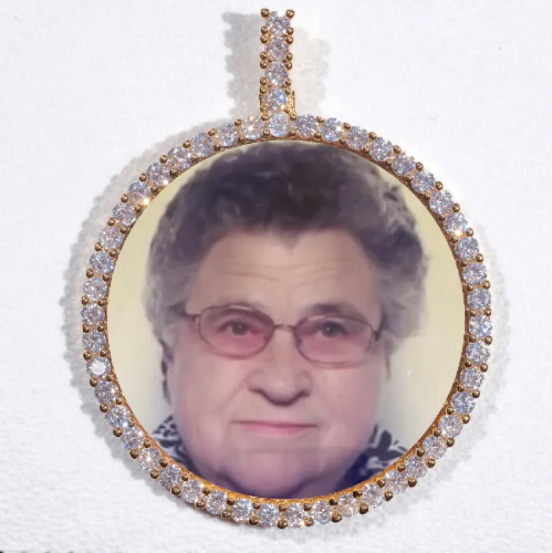 LARGE 3D CIRCLE CUSTOM PICTURE PENDANT sold by The GUU Shop