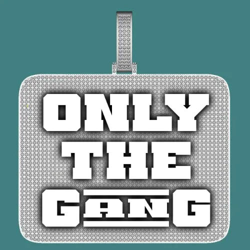 CUSTOM LETTER NECKLACE 3D BIG SQUARE sold by The GUU Shop