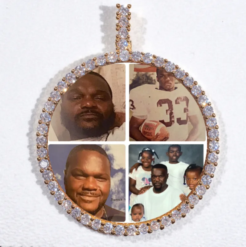 LARGE 3D CIRCLE CUSTOM PICTURE PENDANT made by The GUU Shop