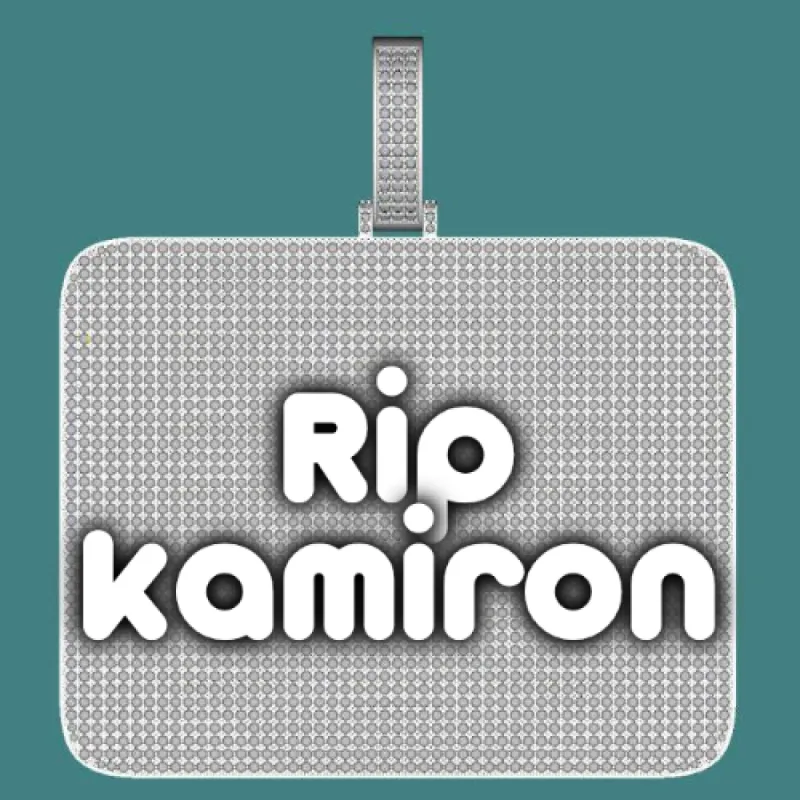 CUSTOM LETTER NECKLACE 3D BIG SQUARE sold by The GUU Shop