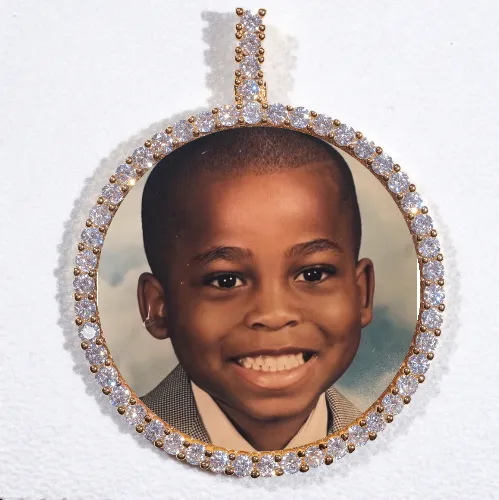 LARGE 3D CIRCLE CUSTOM PICTURE PENDANT sold by The GUU Shop