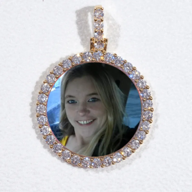 3D CIRCLE CUSTOM PICTURE PENDANT SMALL SIZE sold by The GUU Shop