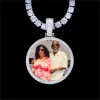 925S & VVS Moissanite 3D Circle Custom Picture Pendant sold by The GUU Shop