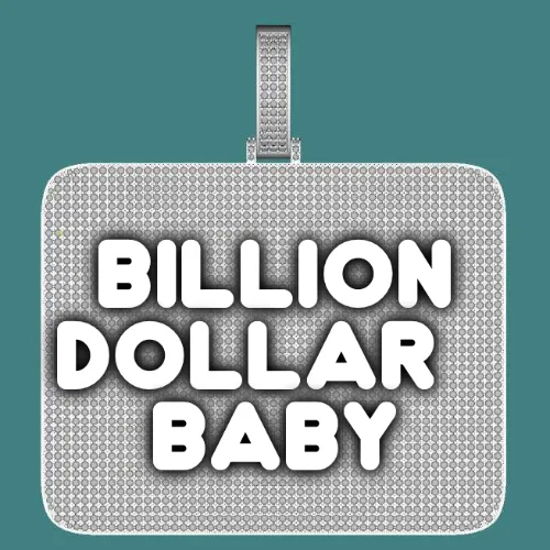 CUSTOM LETTER NECKLACE 3D BIG SQUARE sold by The GUU Shop