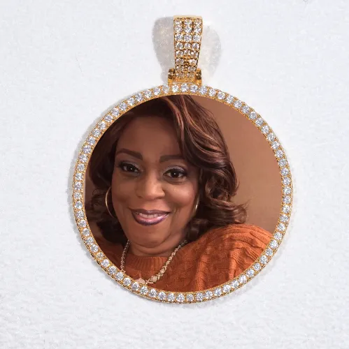 MEDIUM 3D CIRCLE CUSTOM PICTURE PENDANT sold by The GUU Shop