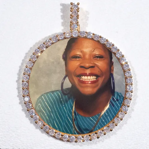 LARGE 3D CIRCLE CUSTOM PICTURE PENDANT sold by The GUU Shop