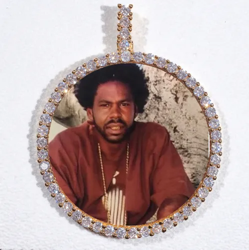 LARGE 3D CIRCLE CUSTOM PICTURE PENDANT sold by The GUU Shop