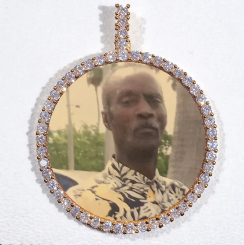 LARGE 3D CIRCLE CUSTOM PICTURE PENDANT sold by The GUU Shop