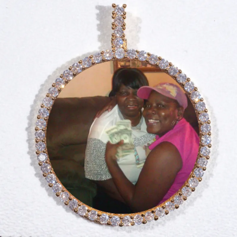 LARGE 3D CIRCLE CUSTOM PICTURE PENDANT sold by The GUU Shop