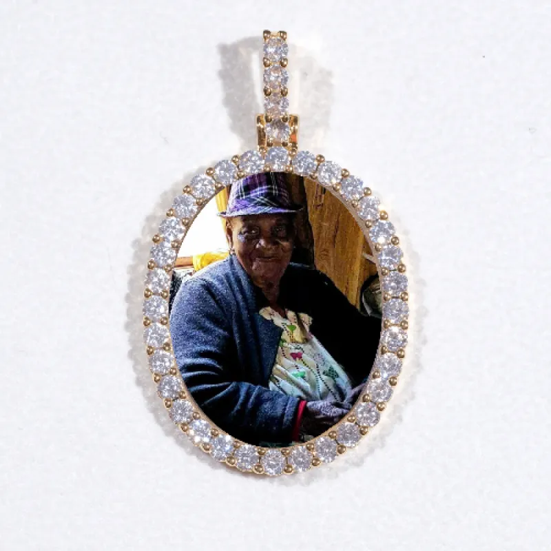 3D Oval Custom Picture Pendant sold by The GUU Shop