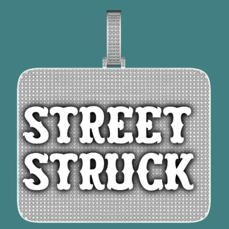 CUSTOM LETTER NECKLACE 3D BIG SQUARE sold by The GUU Shop