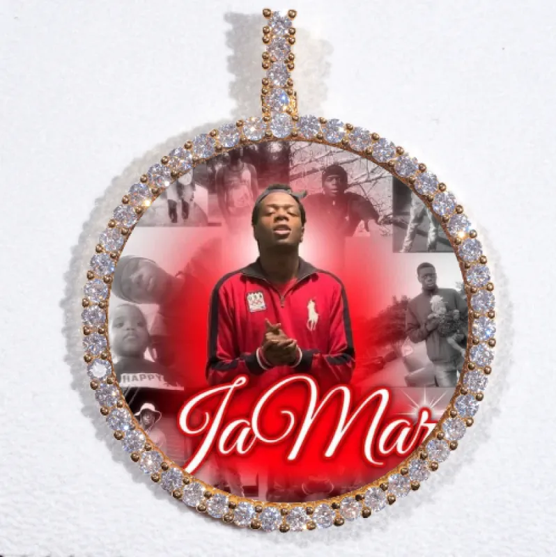 LARGE 3D CIRCLE CUSTOM PICTURE PENDANT sold by The GUU Shop