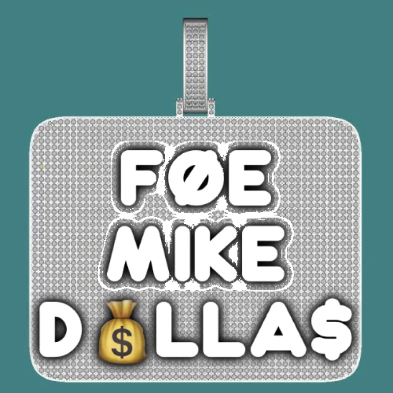 CUSTOM LETTER NECKLACE 3D BIG SQUARE sold by The GUU Shop