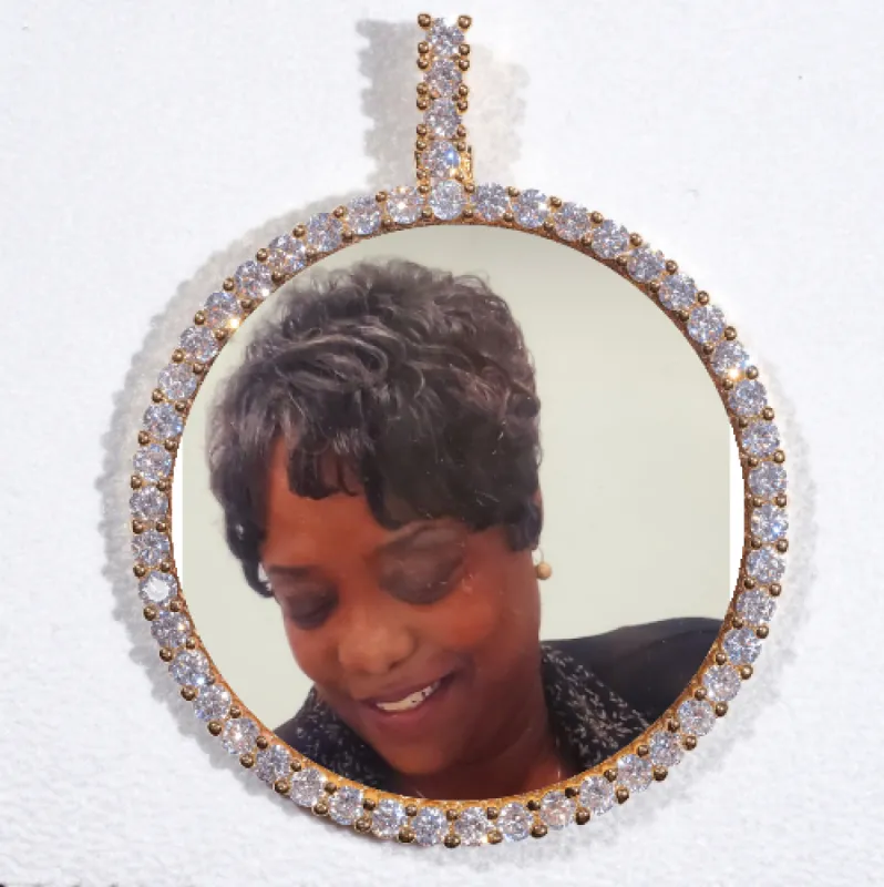 LARGE 3D CIRCLE CUSTOM PICTURE PENDANT sold by The GUU Shop