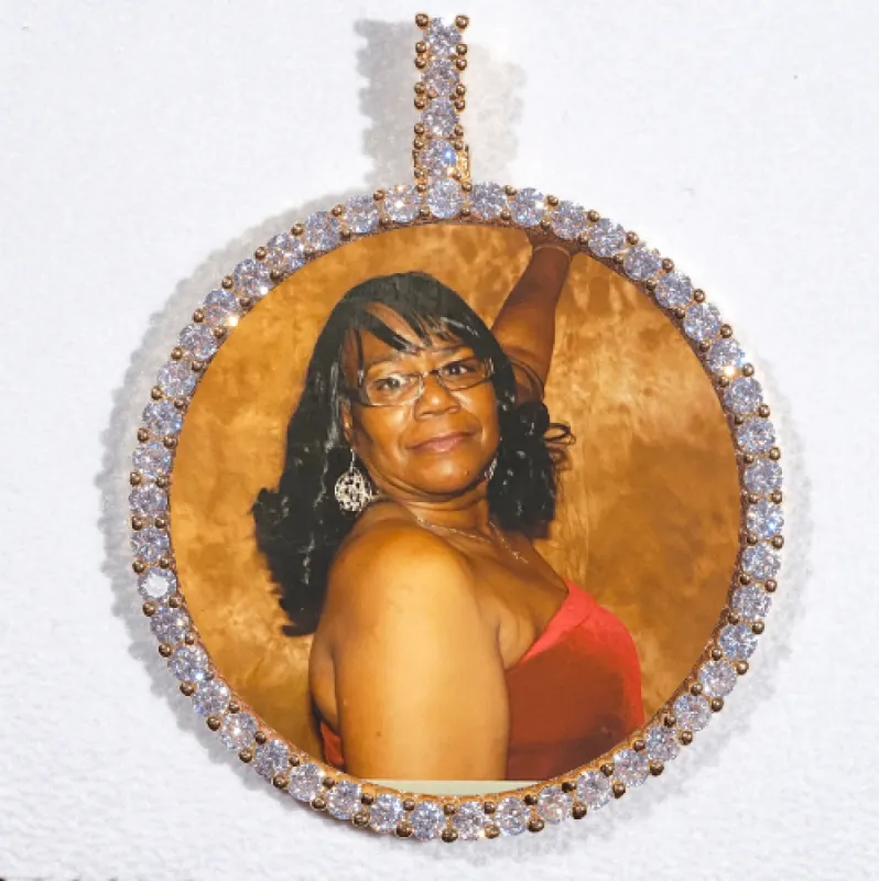 LARGE 3D CIRCLE CUSTOM PICTURE PENDANT sold by The GUU Shop