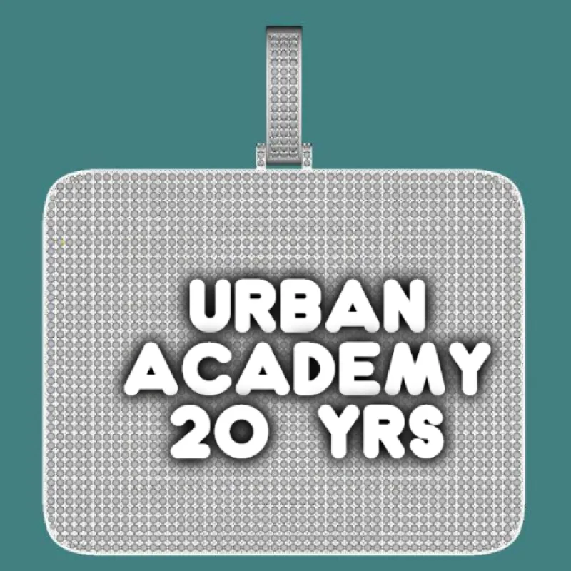 CUSTOM LETTER NECKLACE 3D BIG SQUARE sold by The GUU Shop