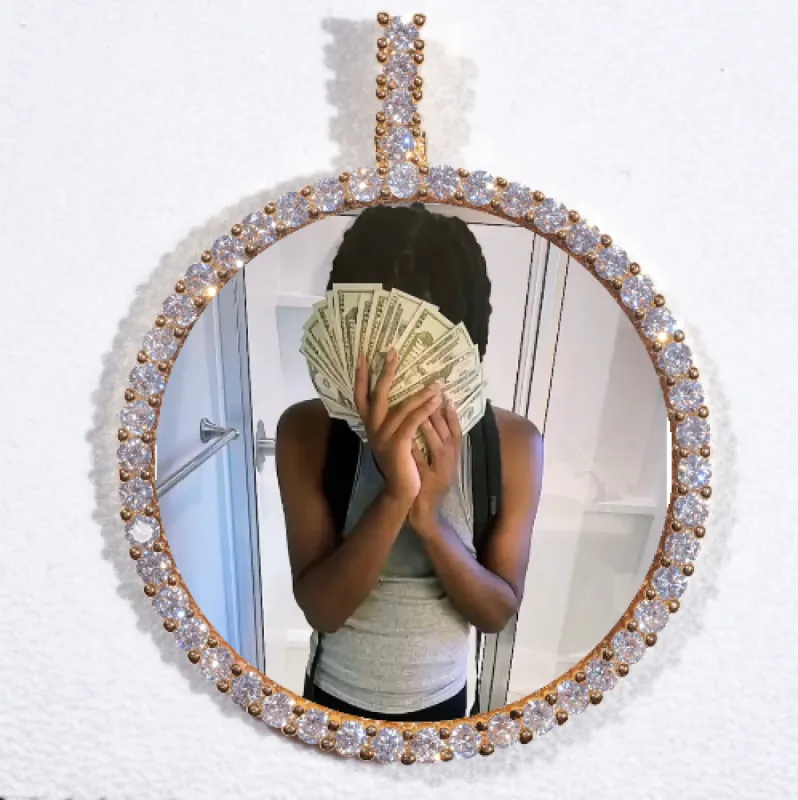 LARGE 3D CIRCLE CUSTOM PICTURE PENDANT made by The GUU Shop