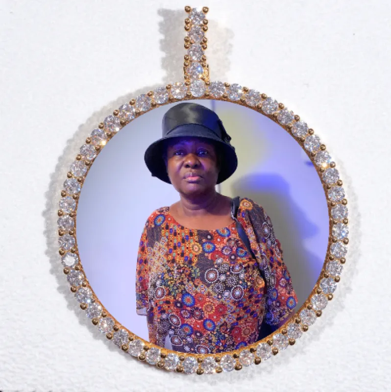 LARGE 3D CIRCLE CUSTOM PICTURE PENDANT sold by The GUU Shop