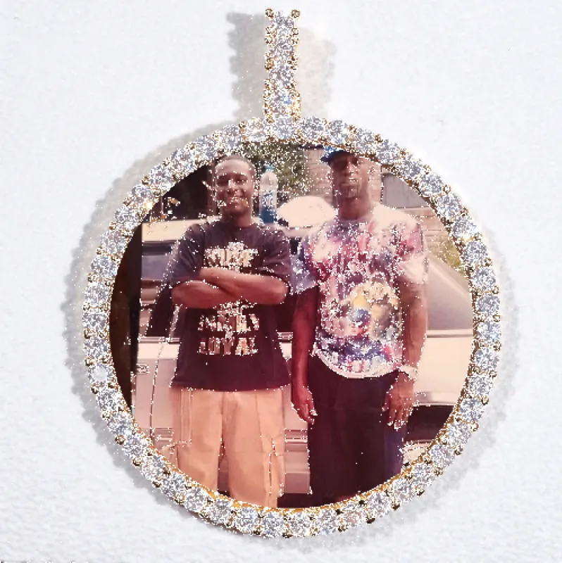 LARGE 3D CIRCLE CUSTOM PICTURE PENDANT sold by The GUU Shop