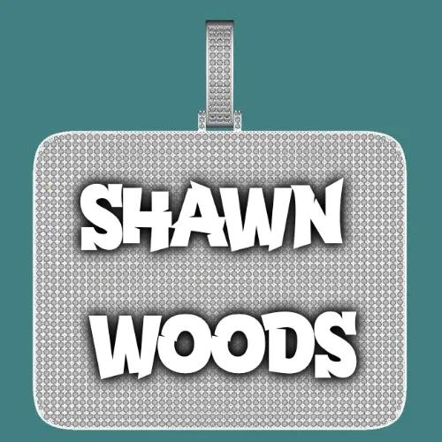 CUSTOM LETTER NECKLACE 3D BIG SQUARE sold by The GUU Shop