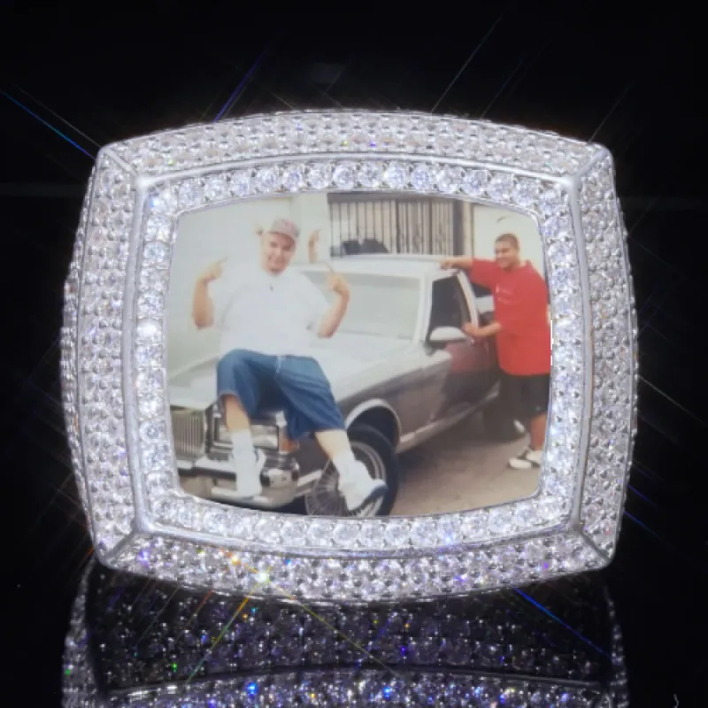 3D CUSTOM PICTURE ICED RING sold by The GUU Shop