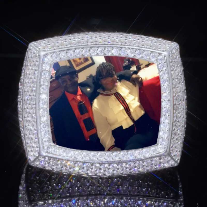 3D CUSTOM PICTURE ICED RING sold by The GUU Shop