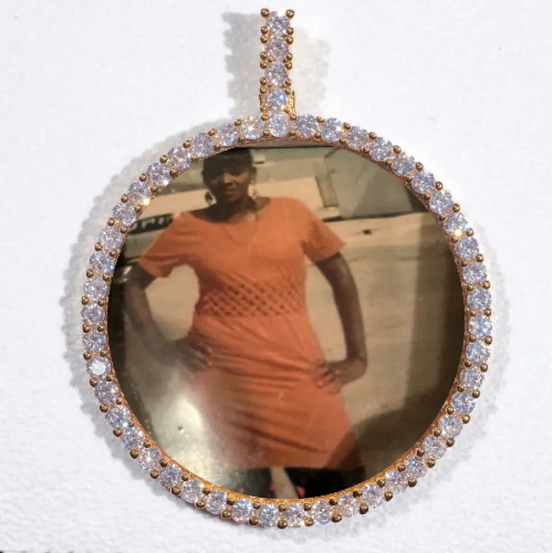 LARGE 3D CIRCLE CUSTOM PICTURE PENDANT sold by The GUU Shop