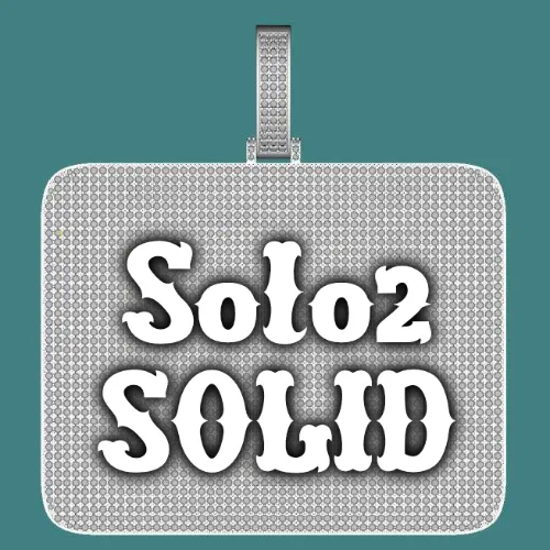 CUSTOM LETTER NECKLACE 3D BIG SQUARE sold by The GUU Shop