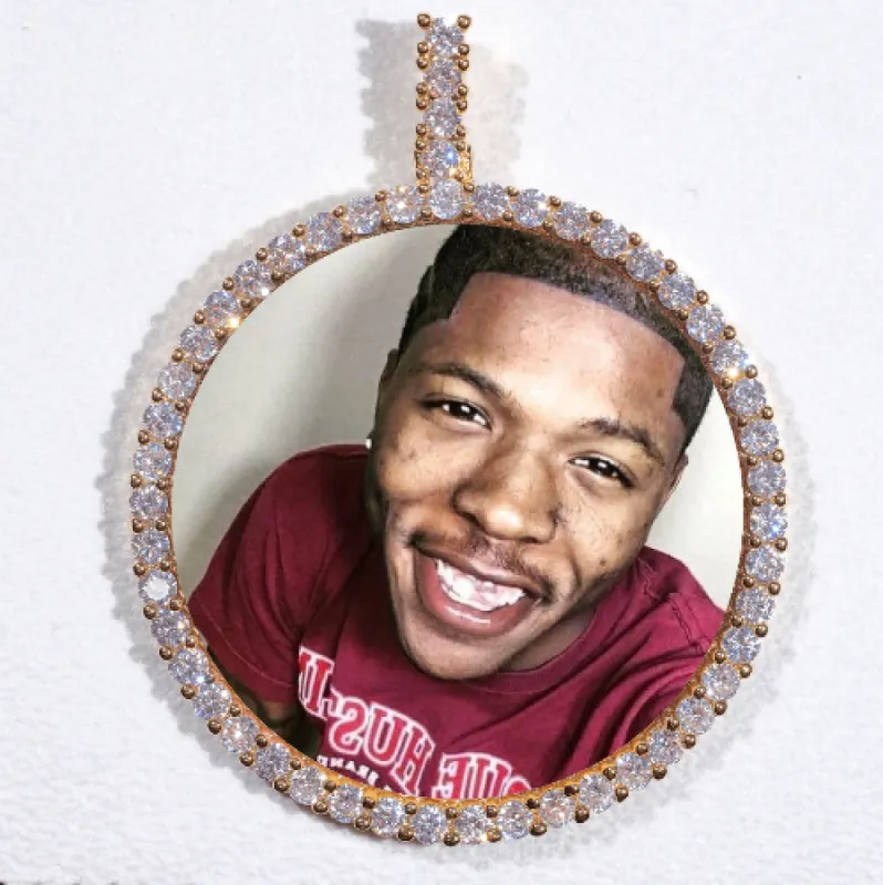 LARGE 3D CIRCLE CUSTOM PICTURE PENDANT sold by The GUU Shop