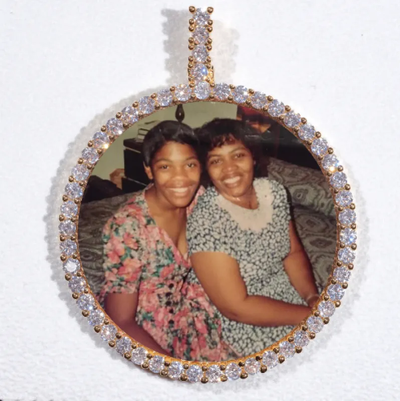 LARGE 3D CIRCLE CUSTOM PICTURE PENDANT sold by The GUU Shop