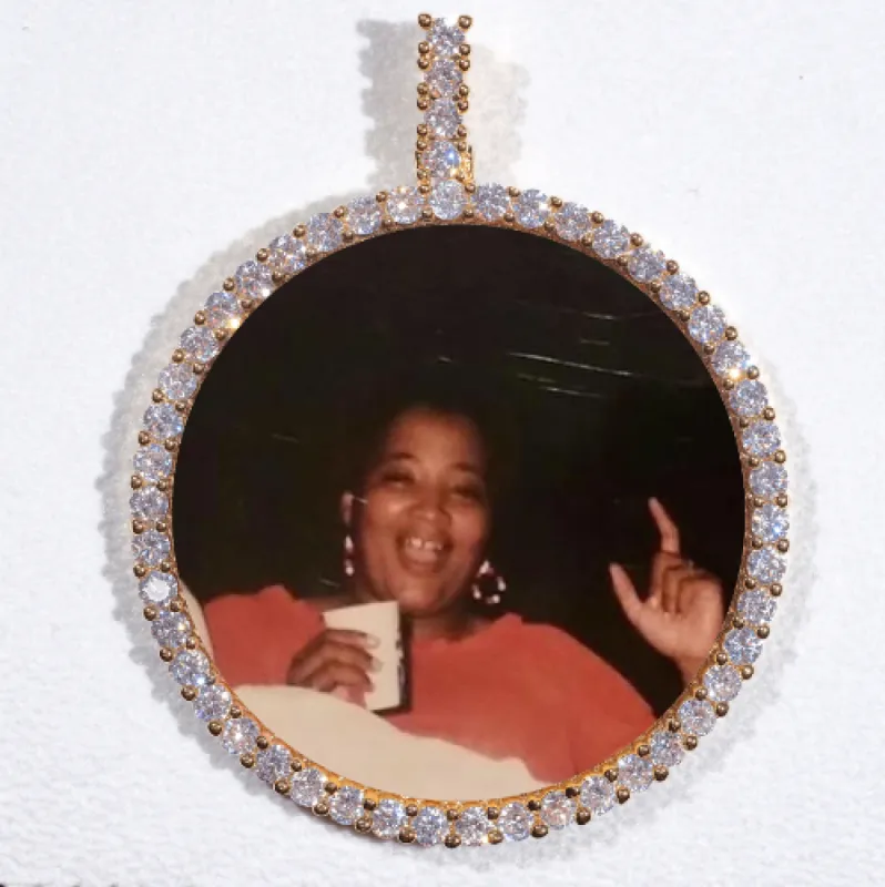 LARGE 3D CIRCLE CUSTOM PICTURE PENDANT sold by The GUU Shop