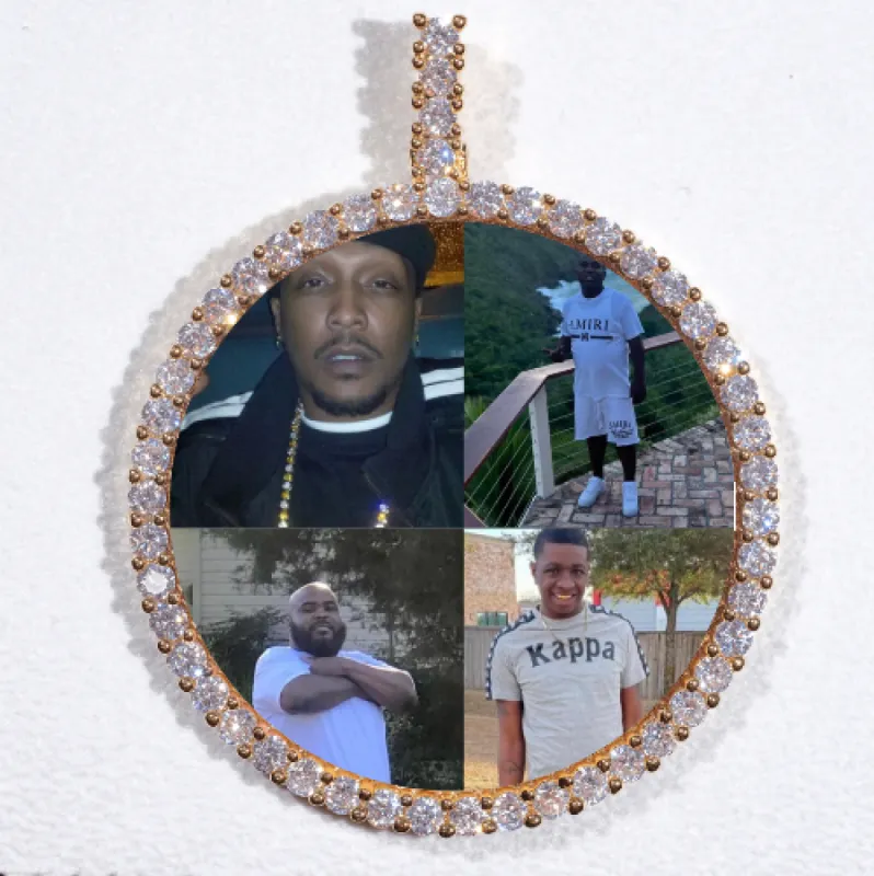 LARGE 3D CIRCLE CUSTOM PICTURE PENDANT sold by The GUU Shop