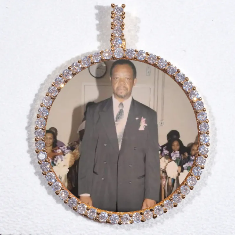 LARGE 3D CIRCLE CUSTOM PICTURE PENDANT sold by The GUU Shop